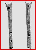 Flauto in osso, probabilmente dell'età del bronzo (Museo di Storia di Berna)